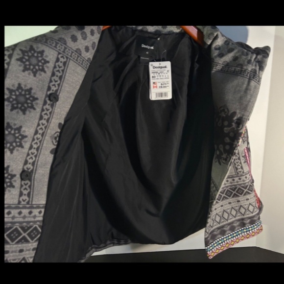 Desigual Chaq Copenhage Printed Jacket Women's USA Size 6 - NWT - Picture 13 of 16